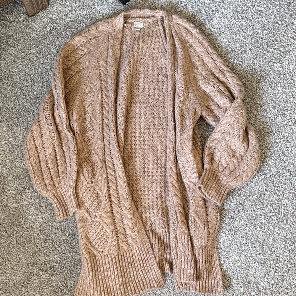 A NEW DAY - camel long cardigan